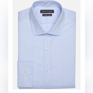 Tommy Hilfiger Men’s Blue Striped Button Down Shirt